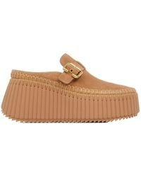 Chloé - Chloé Nama Wedge Mules - Lyst
