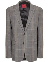 BOSS - Classic Check Blazer - Lyst