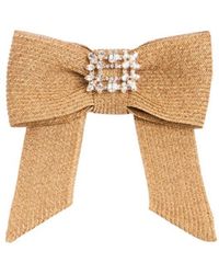 Roger Vivier - Rv Broche Bow Hair Clip - Lyst
