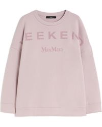 Weekend by Maxmara - Logo-Print Crew-Neck Sweatshirt - Lyst