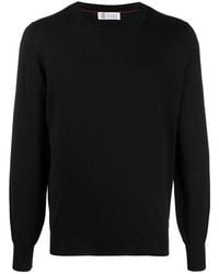 Brunello Cucinelli - Crewneck Knitted Pullover - Lyst