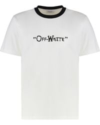 Off-White c/o Virgil Abloh - Cotton Crew-Neck T-Shirt - Lyst