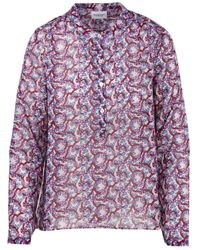 Isabel Marant - Maria Floral Printed Cotton Top - Lyst
