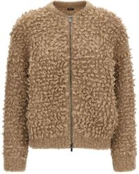 Peserico - Lurex Bouclé Bomber Jacket - Lyst