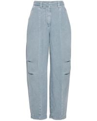 Brunello Cucinelli - Mid-Rise Straight-Leg Denim Jeans - Lyst