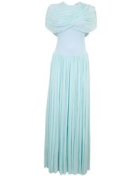 Jonathan Simkhai - Nancie Draped Jersey Cape Maxi Dress - Lyst