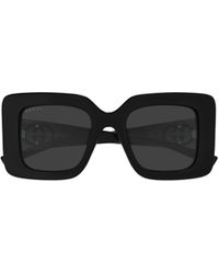 Gucci - Eyewear Butterfly Frame Sunglasses - Lyst