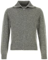 Jil Sander - Zip-Up High Neck Cardigan - Lyst