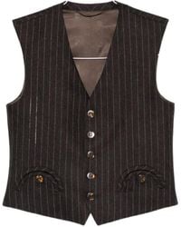 Blazé Milano - Pinstripe Buttoned Waistcoat - Lyst