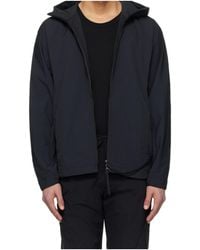 Post Archive Faction PAF River Asymmetric-Zip Jacket in Gray for