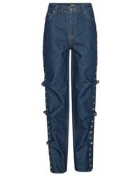 ROTATE BIRGER CHRISTENSEN - Wide-Leg Buttoned Jeans - Lyst