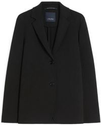 Max Mara - Single-Breasted Scuba Jersey Jacket - Lyst
