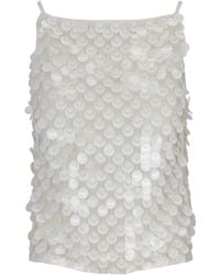 P.A.R.O.S.H. - Sequin-Embellished Top - Lyst