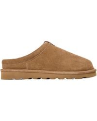 Polo Ralph Lauren - Faux Fur-Covered Mule Slippers With A Rounded Toe - Lyst