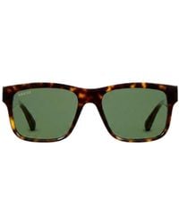Gucci - Rectangular Frame Sunglasses - Lyst