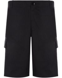 KENZO - Logo Patch Knee-Length Cargo Shorts - Lyst