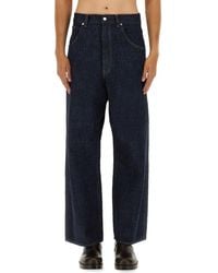 sunflower - Logo Patch Wide-Leg Jeans - Lyst