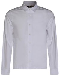 K-Way - Long-Sleeve Button-Down Cotton Shirt - Lyst
