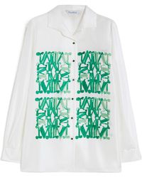 Max Mara - Nabil Logo Printed Button-Up Shirt - Lyst