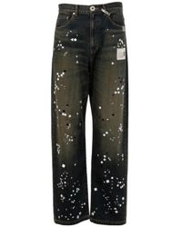 Maison Mihara Yasuhiro - Embellished Denim Pants - Lyst