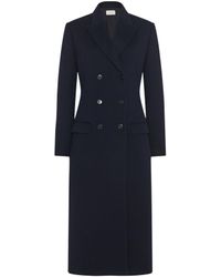 The Row - Double-Breasted Long-Sleeved Coat - Lyst