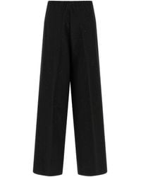 Herno - Micro Sequin Wide Leg Pants - Lyst