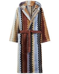 Missoni - Home Giacomo Hooded Bathrobe - Lyst