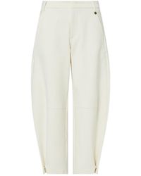 Liu Jo - Logo-Plaque Cropped Trousers - Lyst