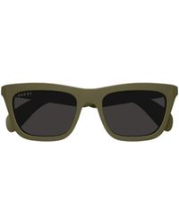 Gucci - Eyewear Rectangular Frame Sunglasses - Lyst
