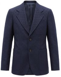 Gucci - Gg Cotton Blend Formal Jacket - Lyst