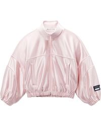 Alexander Wang - Logo-Appliqué Bomber Jacket - Lyst