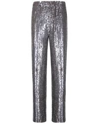 P.A.R.O.S.H. - Sequined Trousers With Elasticated Waist - Lyst