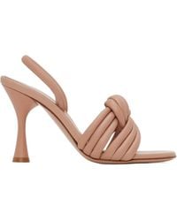 Gianvito Rossi - Knot Detail Heeled Sandals - Lyst