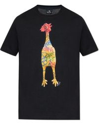 Paul Smith - Ps Paul Smith Rubber Chicken Print T-Shirt - Lyst