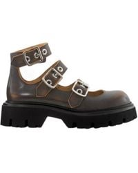 Vivienne Westwood - Bacchus Buckle-Straps Leather Boots - Lyst