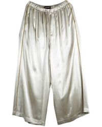 Ann Demeulemeester - Piped-Trim Drawstring Palazzo Pants - Lyst