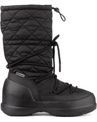 Moon Boot - Quilted Lace-Up Rain Boots - Lyst