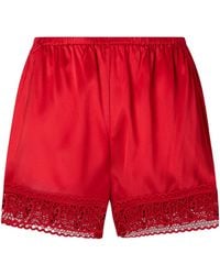 STAUD - Da Adolfo Paddle Silk Shorts - Lyst