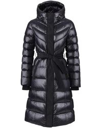 Mackage - Coralia Down Coat With Hood And Sash Belt - Lyst