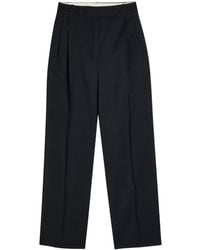 Rohe - Wool-Blend Straight-Leg Trousers - Lyst