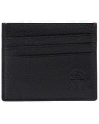 Brunello Cucinelli - Logo Embossed Card Holder - Lyst