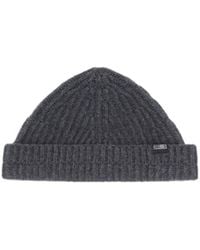 MM6 by Maison Margiela - Ribbed-Knit Beanie Hat - Lyst