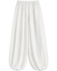 Frankie Shop - Mio Sheer Gathered-Hem Trousers - Lyst