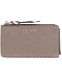 Tory Burch - Zip Leather Cardholder - Lyst
