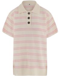 THE GARMENT - Como Dads Striped Short-Sleeve Polo Shirt - Lyst