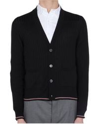 Thom Browne - Rib-Stitch Rwb-Stripe Cardigan - Lyst