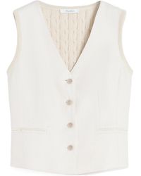 Max Mara - Calibri Button-Up V-Neck Gilet - Lyst