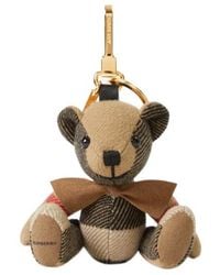 Burberry - Checked Teddy Bear Bag Charm - Lyst