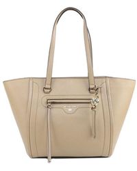 Michael Kors - Carine Medium Pebbled-Leather Tote Bag - Lyst