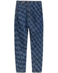 Vivienne Westwood - Allover Logo Printed Straight-Leg Jeans - Lyst